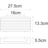 Полка металлическая WASSERKRAFT K-722POLISHED GOLD K-722PG